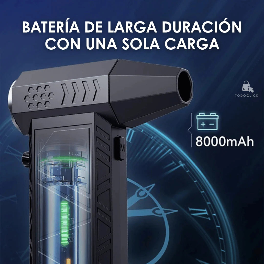 Mini Soplador Aspirador Turbo Recargable