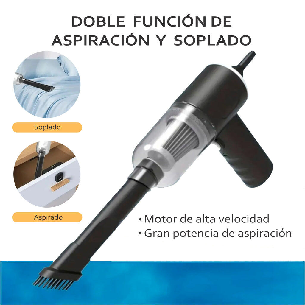 Mini aspiradora portátil recargable