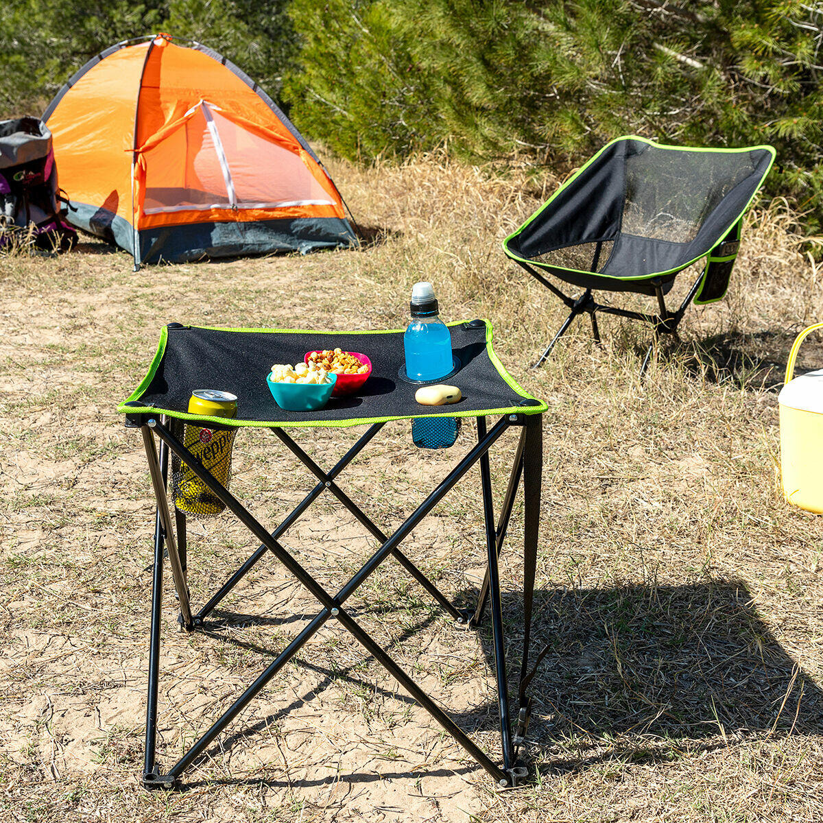 Mesa de Camping Textil Plegable