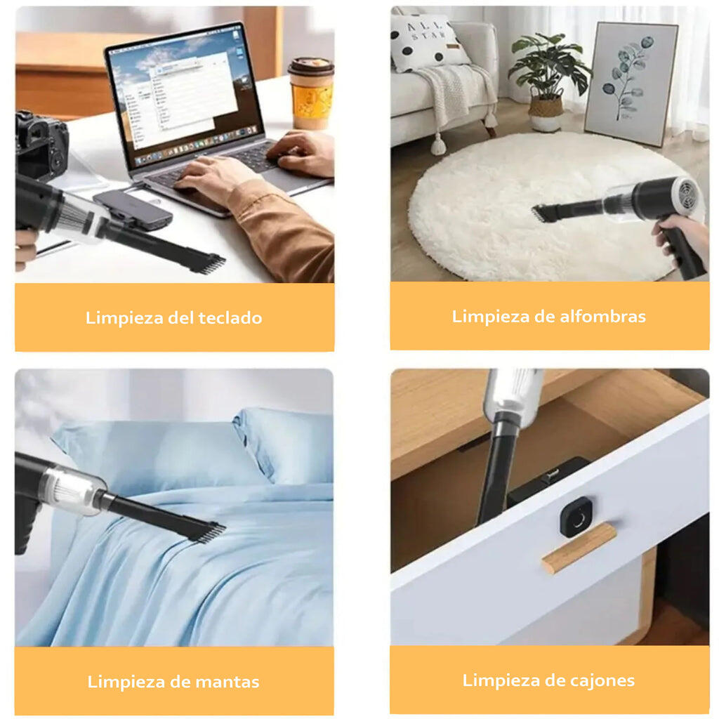 Mini aspiradora portátil recargable