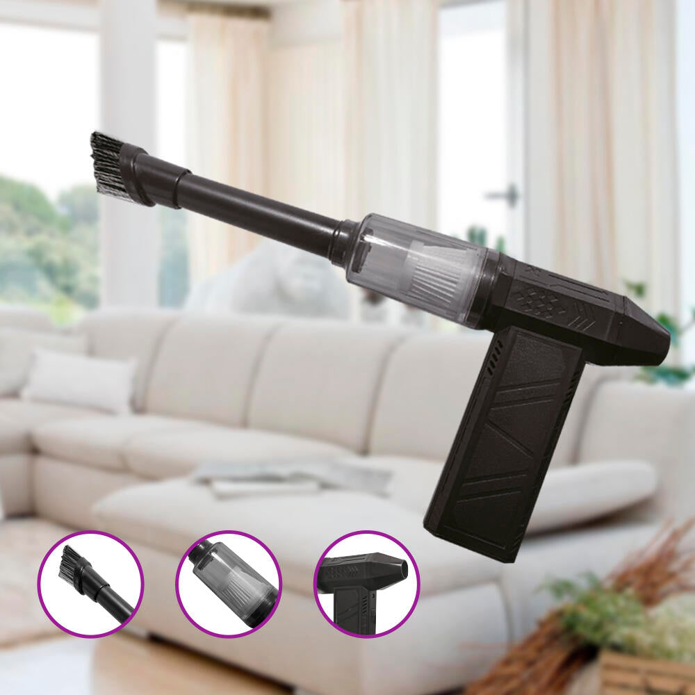 Mini Soplador Aspirador Turbo Recargable