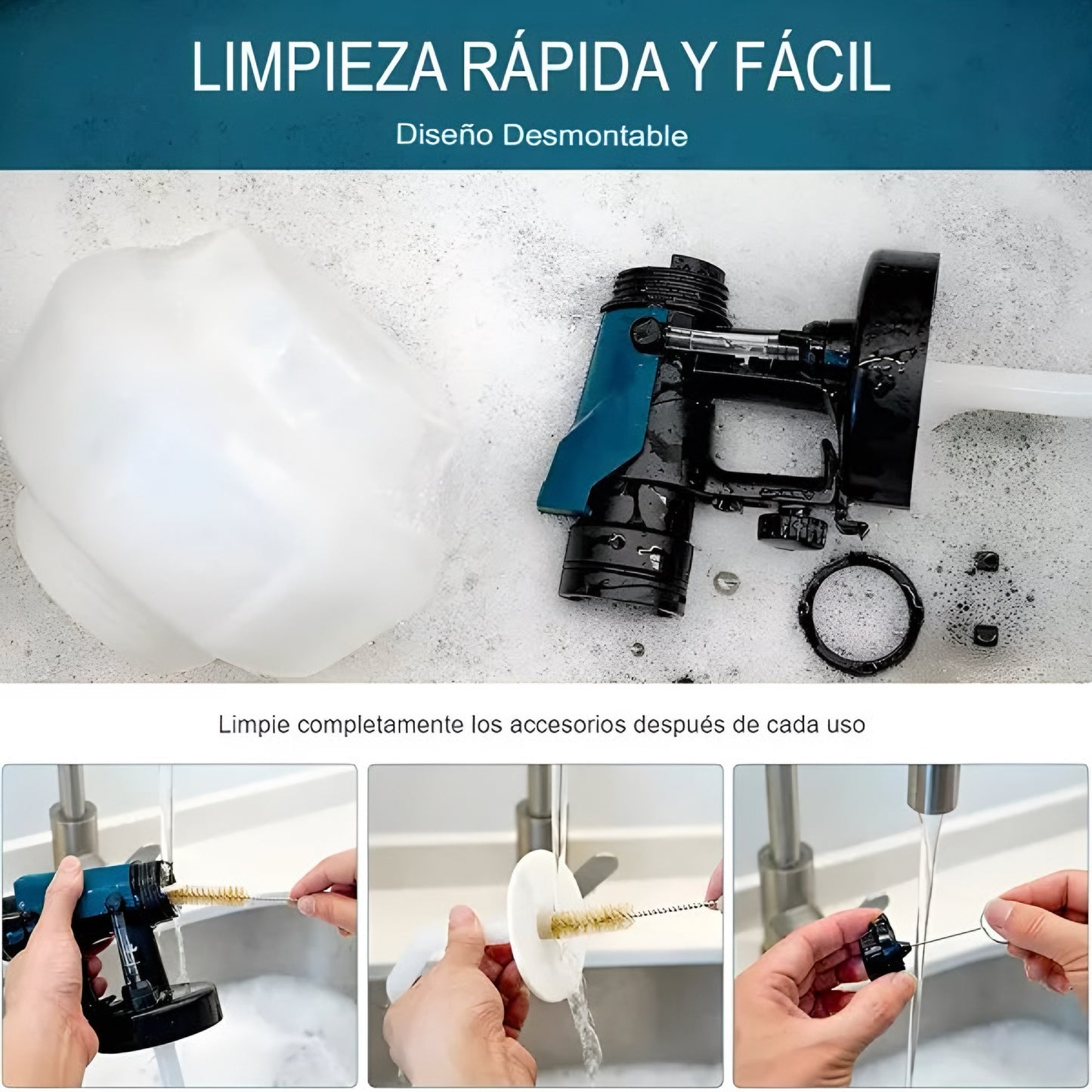 Pistola para Pintar Inalambrica + 2 Batería