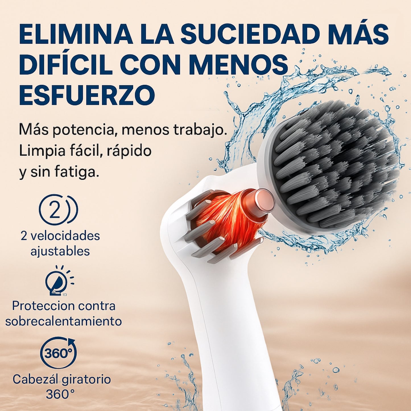 Cepillo de Limpieza Portátil Recargable