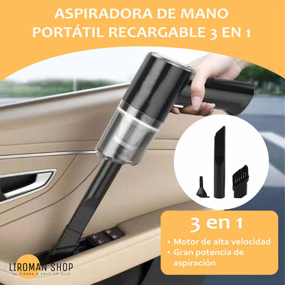 Mini aspiradora portátil recargable