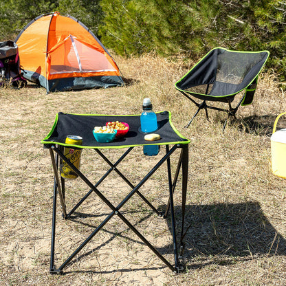 Mesa de Camping Textil Plegable